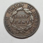 1835 1 2c Classic Head Half Cent Circulated Early Us Copper Type Coin  t47