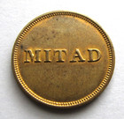 Colombia Token - Rulau Mit 42  m r  mitad  Nice Lustrous Unc 