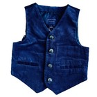 Janie And Jack The Velvet Party Vest Boys Size 2t Navy Holiday Special Occassion