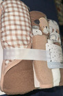 New Baby Bath Gift Set   Diaper Bag   Hooded Towels Washcloths Neutral