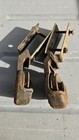 Antique Pair Richards Wilcox Cast Iron Sliding Barn Door Rollers Old Pulley 