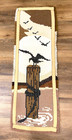 Vintage Mcm Latch Hook Rug Completed 45 X 15 Seagull Ocean Granny Core Coastal