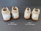 2 Pairs  Vintage White Leather Baby Shoes_child Life_doll Prop Decor Collectible