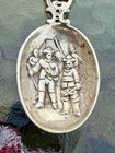 Vintage German Knights Warriors Ornate Sterling Silver Freya Festiva Spoon- 36g 