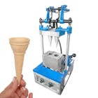 Commercial 2 Molds Ice Cream Cone Maker ice Cream Tray Machine