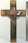 Vintage Casket Crucifix Excellent Condition Jesus Inri Circa 1964 Bronze Corpus 