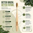 Jungle Bamboo Toothbrush Boar Bristle Adults 4 Pack Eco Friendly