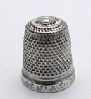 Antique Sterling Silver Sewing Thimble The Spa 13 Henry Griffith   Sons
