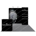 10ft Custom Fabric Trade Show Display Booth System Back Wall Tv Stand Shelves