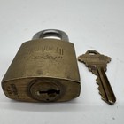 Vintage Almont Padlock Brass Kw1