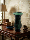 Vintage Chinese Archaistic Cast Bronze Gu Vase
