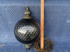 Vtg Mid Century Modern Glass Hanging Swag Lamp Retro 1960 s