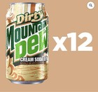 Dirty Mt Dew Cream Soda 12-pack Cans - Free Shipping  