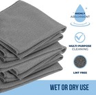 Suede Cloths  Microfiber Cleaning Cloths 150 Pack  Rimless  11 5    X 11 5     Gray 