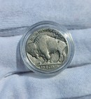 1934 Buffalo Nickel Hobo Nickel Hand Engraved Indian Skull Carving
