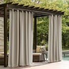 Single Panel Outdoor Curtains For Patio waterproof Outside Curtains Premium 