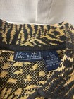 Jane Ashley Vintage Animal Print Tapestry Jacket Womens Large Safari 90s