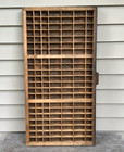 Antique Wooden Printers Drawer J4 Hamilton Letterpress Type Shadow Box 32 x 16 