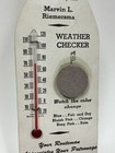 Vintage Hanson Dairy San Jose Illinois Weather Checker Advertising Thermometer