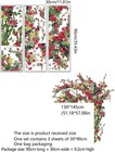 Runtoo Large Rose Wall Art Decals Red Flower Door Stickers Floral Home Decor For