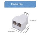 Phone Line Splitter telephone Splitter with Rj11 6p4c Plugs suitable For Tele   
