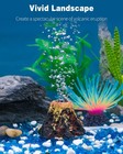 Uniclife Aquarium Volcano Ornament Kit  Fish Tank Decoration Mini  Yellow