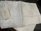  880 Pratesi Italy New 2pc Euro Shams 100  Jacquard Pois Pois White
