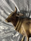 Cow Bronze Art Deco Cattle Bull Bronze Metal Statue Sculpture Figurine 10lb 