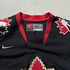 Vintage Nike Team Canada Hockey Jersey Large Black Red Mens Polyester