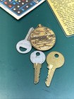Vintage Junk Drawer Lot  Collectible Items Paper Keys Medal Bookmarks Books