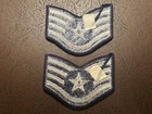 2 Usaf Us Air Force Staff Sergeant Chevrons Stripes E5 E-5 Stripe Rank