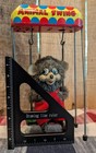 Vintage Tin Toy Animal Swing Toy Bear Made In Japan Circa 1960 Works