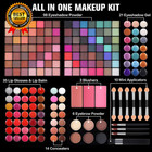 177 Colors Professional Makeup Kit For Women Girls Full Kit Gift Set With Mirror