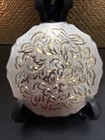 Vintage Rare Silver Plated  repeating Floral Design  Stratton Compact