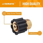 Yamatic Pressure Washer Adapter  M22-14mm Female Thread To 1 4 Inch Female
