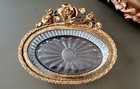 Vintage Matson Gold Ormolu Roses Soap Dish