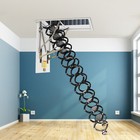 12 Steps Pull Down Attic Stairs Retractable Attic Ladder Folding Stairs 300kg