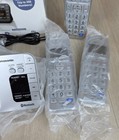 Panasonic Kx-tge433 Silver Cordless Phone W digital Answering Machine 3 Handsets