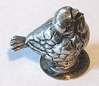 Antique Austria 800 Silver Figural Bird Salt Shaker