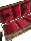 Vintage Mid Century Vanity Dresser Wood Treasure Chest Jewelry Box