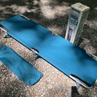 Vintage Coleman Ranger Compact Cot Teal Camping Bed W  Box Carry Bag Usa