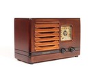 Vintage Emerson Ax-217  little Miracle  Wood Radio In Ingraham Cabinet   Works