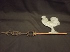 Vintage Antique Rooster Chicken Weathervane For Lightning Rod