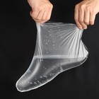 100 Pcs Disposable Plastic Foot Covers Paraffin Bath Liners For Spa Pedicure