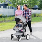 Babyjoy Baby 2-in-1 Stroller High Landscape Infant Stroller W  Reversible Seat
