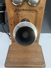 Antique Kellogg Oak Wall Telephone 5-bar Magneto Pat 1901 Working Bell