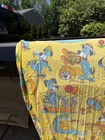 Vintage Hanna Barbera Huckleberry Hound Flitted Sheet Fruit Of The Loom Usa