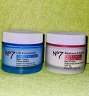 No7 Day night Face Cream Set restore renew Spf30   Lift luminate 50ml New No Box