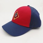 Boy Scout Wolf Cap Hat Youth Blue   Red Adjustable Strap Size Youth Large 