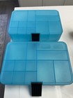  2 Lego Dimensions Gaming Capsule 4080 Blue Storage Case Container Organizer